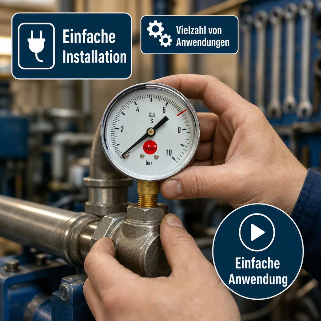 Arbeitsmanometer, 0-10/7 bar