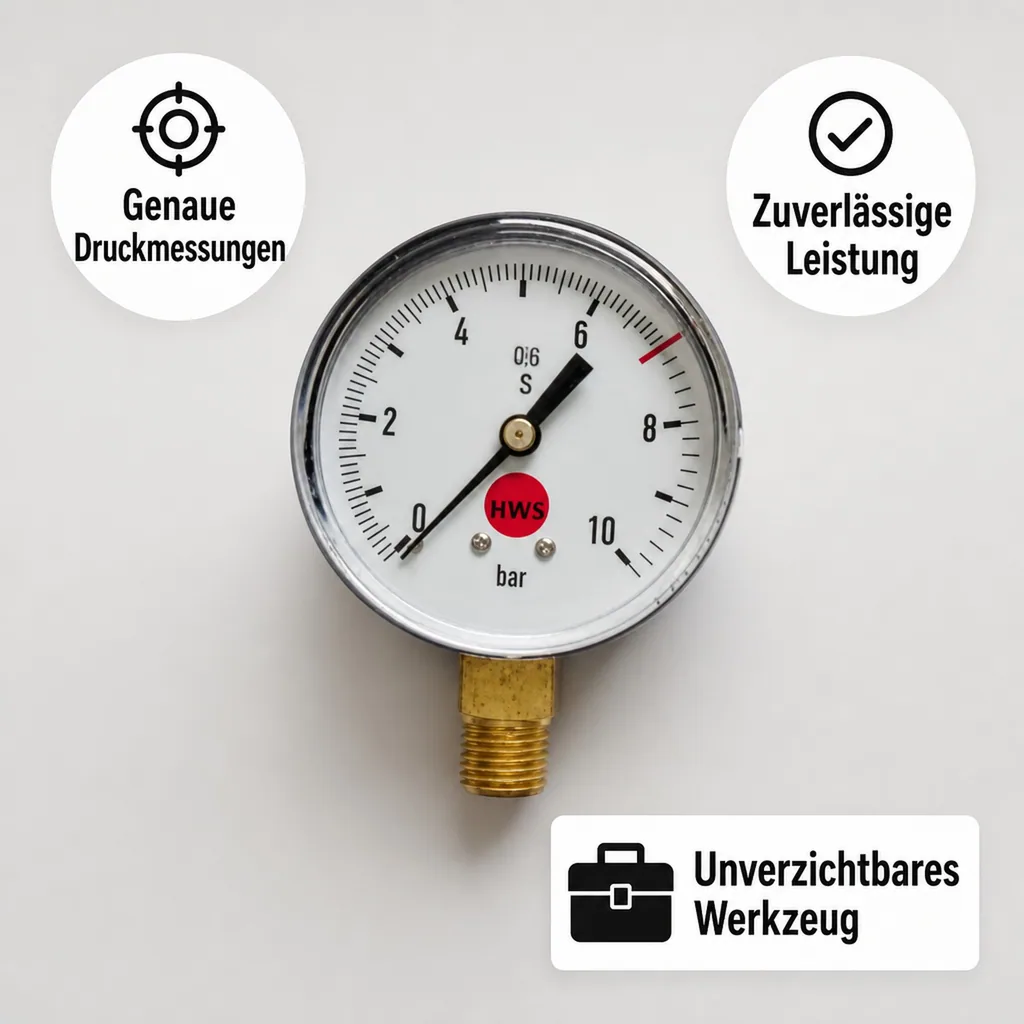 Arbeitsmanometer, 0-10/7 bar
