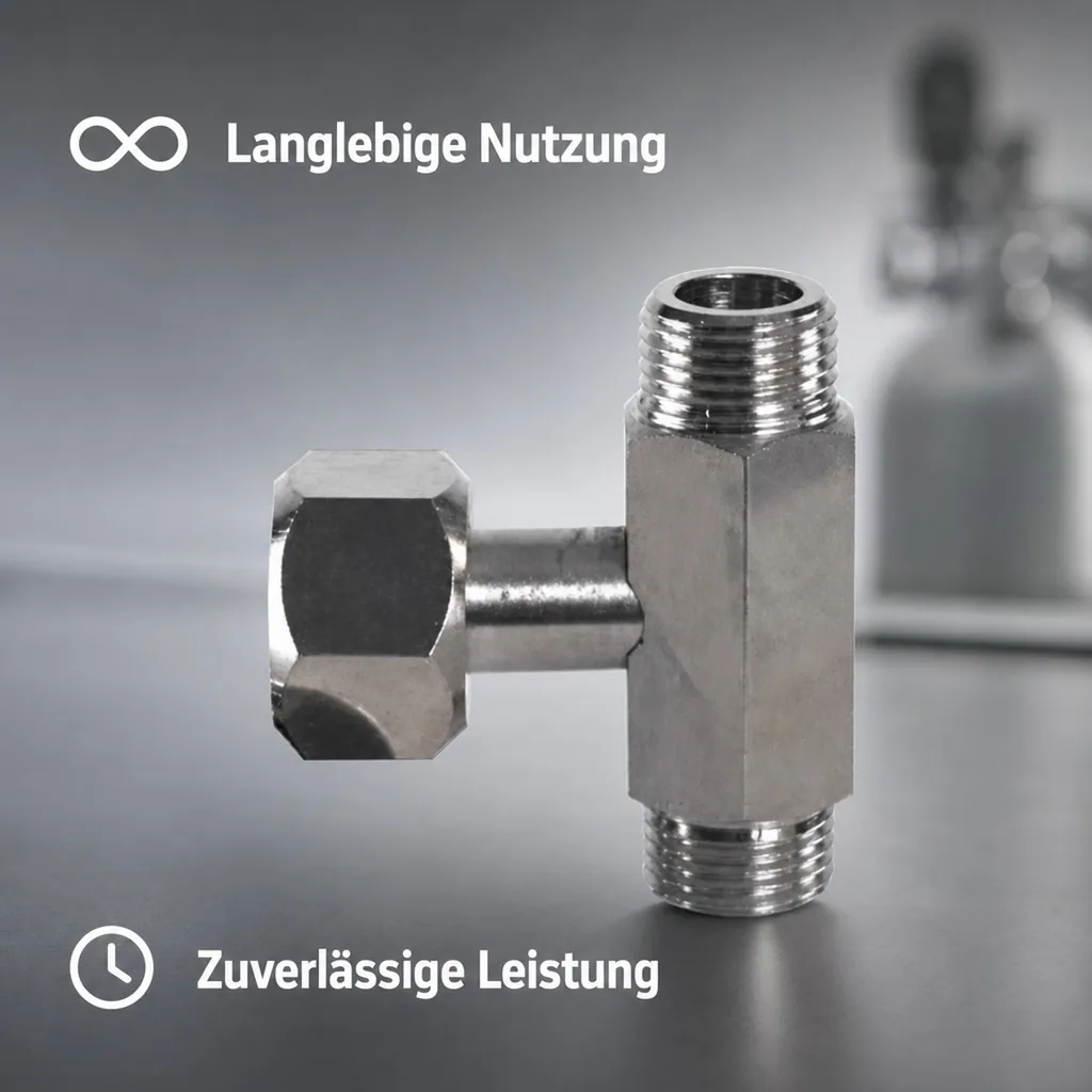 T-Stück, Anschlussstück für CO2-Flaschen