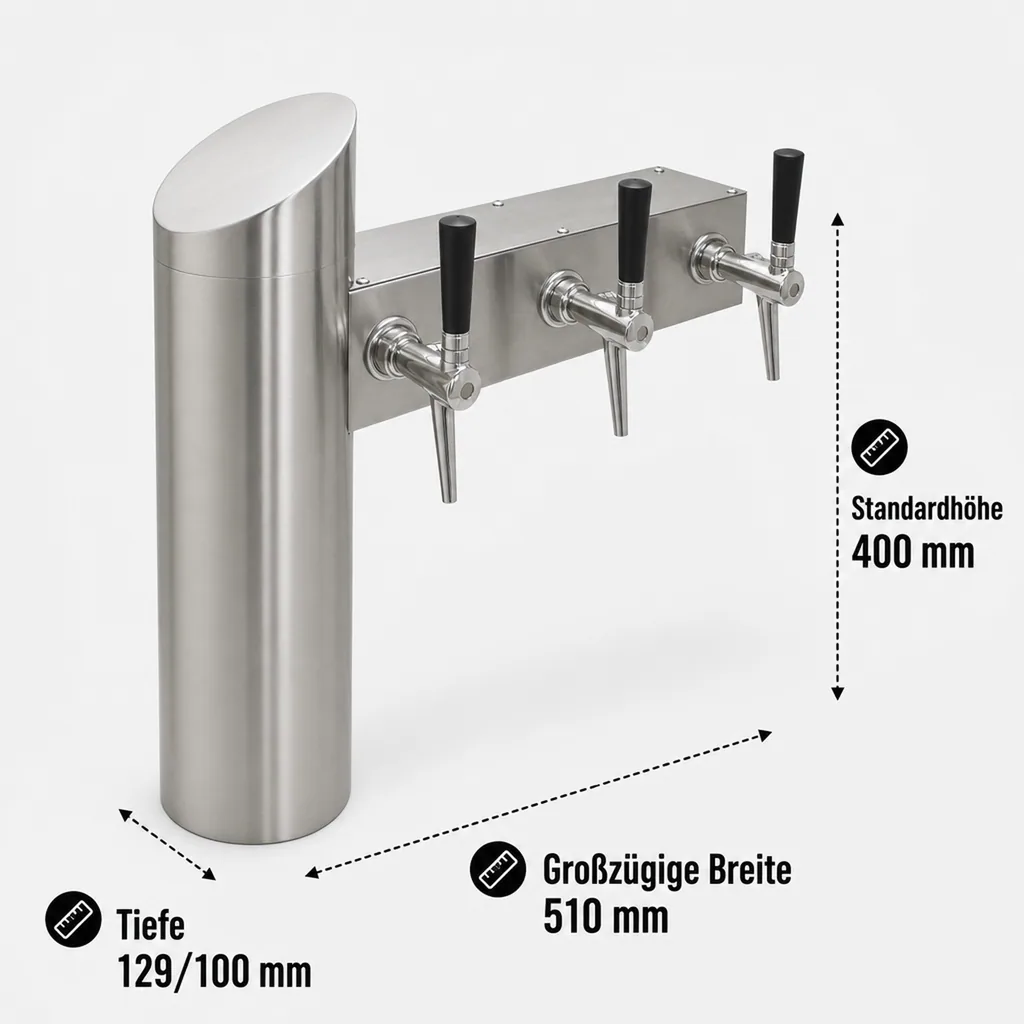 Schanksäule, Bierzapfsäule - Modell RJ6, CNS Matt