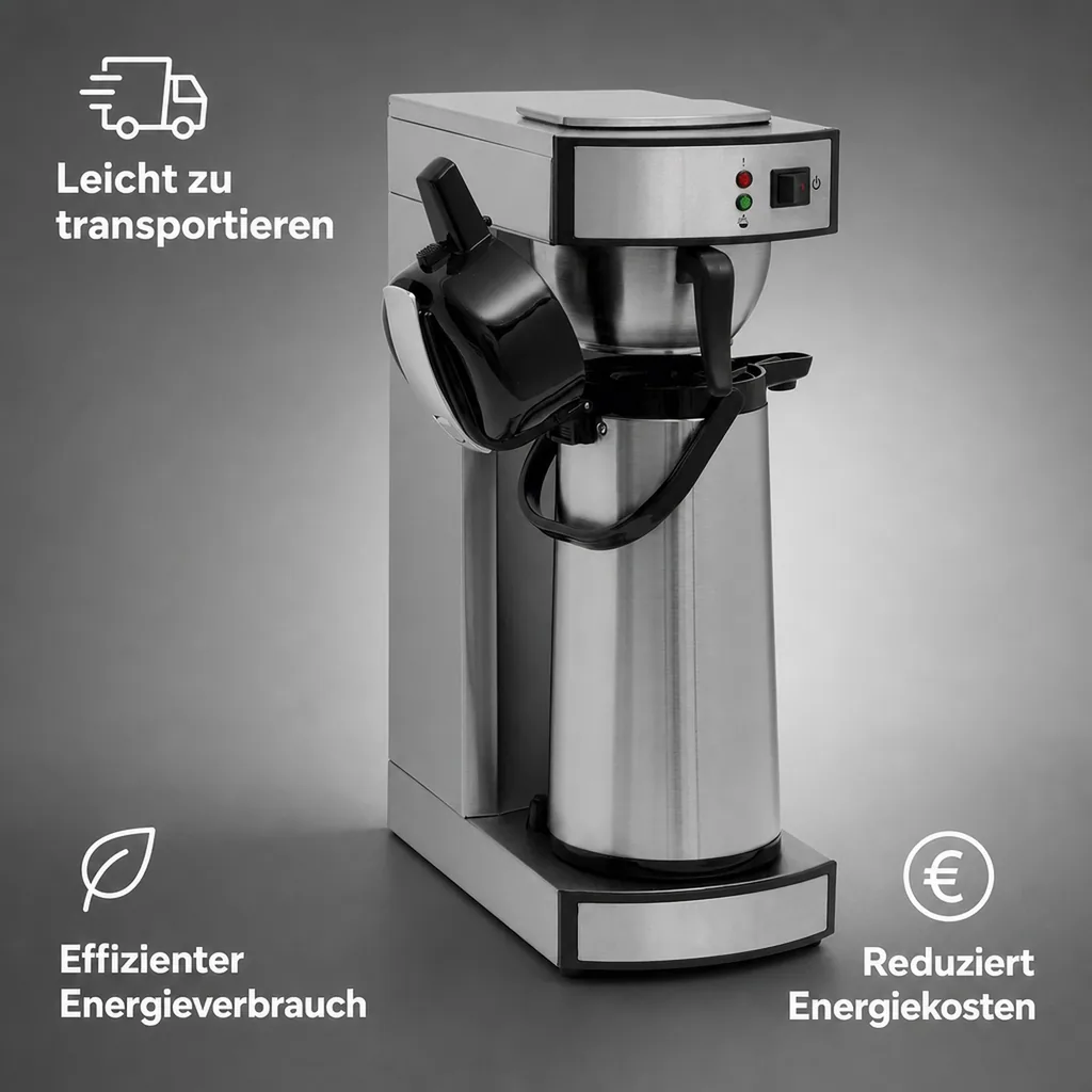 Kaffeemaschine, Filterkaffeemaschine - mit Thermoskanne, SAROMICA THERMO 24