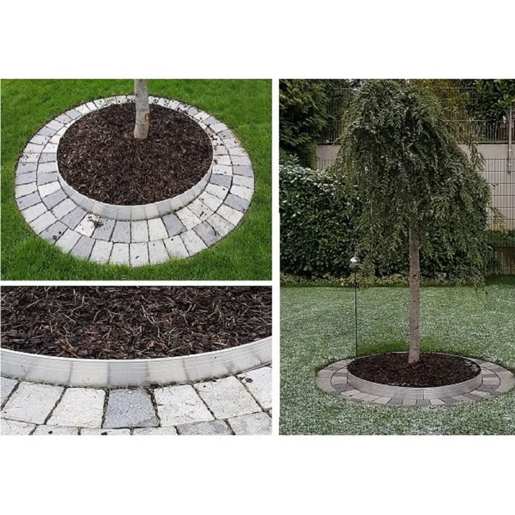 Ultra Starke Alu Rasenkante 10cm x 100cm | Beeteinfassung | Beetumrandung | Beetbegrenzungen, Color-GS: ohne Farbe