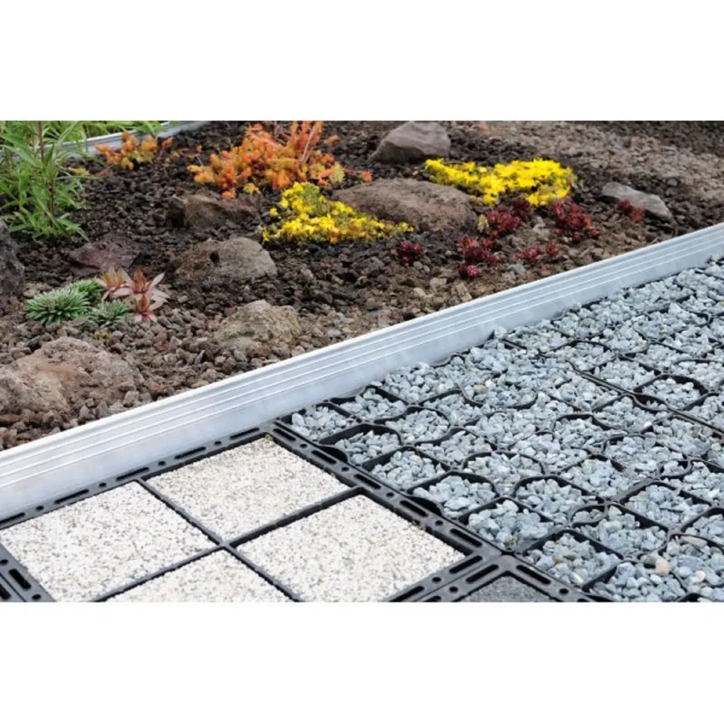 Ultra Starke Alu Rasenkante 10cm x 100cm | Beeteinfassung | Beetumrandung | Beetbegrenzungen, Color-GS: ohne Farbe