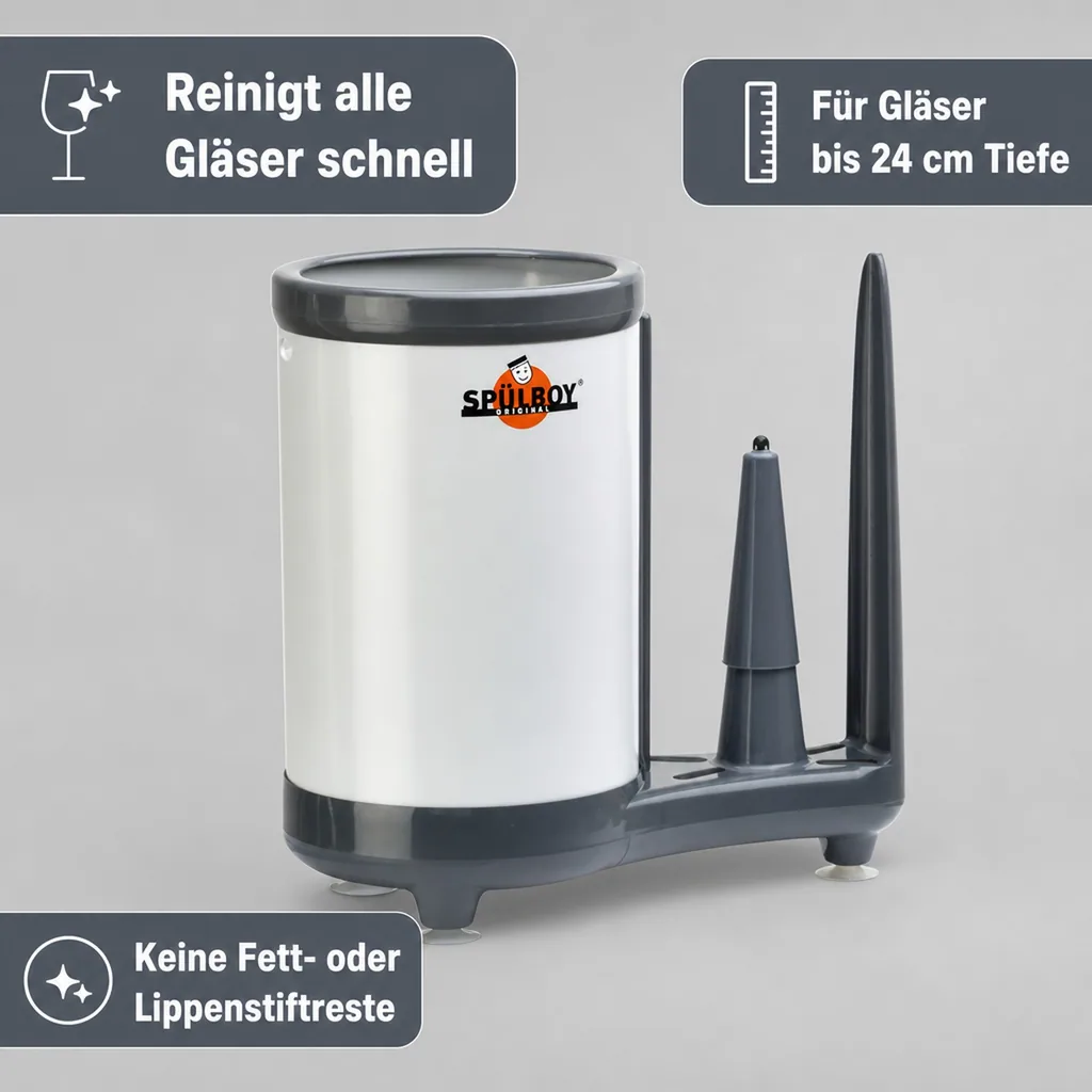 Gläserspüler, Gläserspülgerät - Original SPÜLBOY Neptun T2000