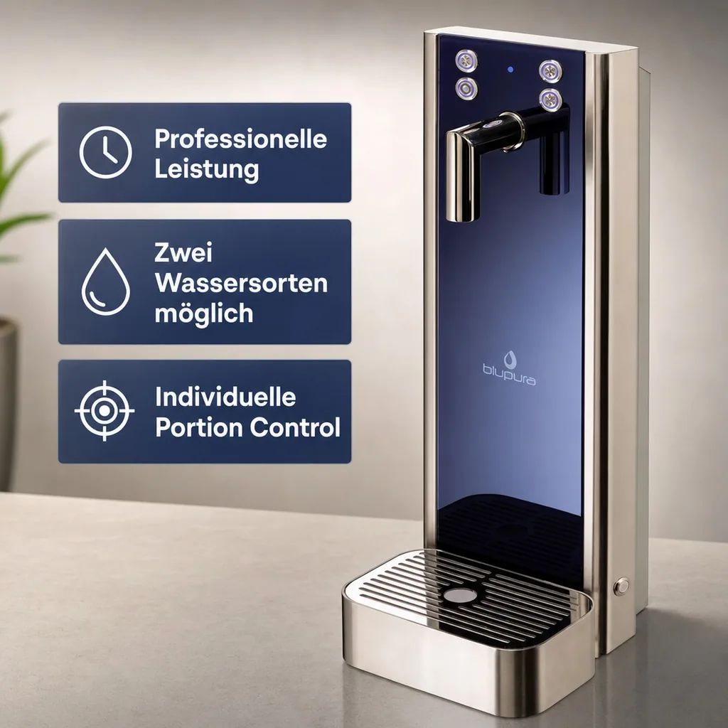 Wassersprudler, Wasserspender, Trinkwassersprudler - Bluglass one tower 2W, Auftisch