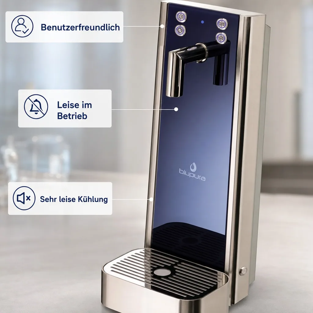 Wassersprudler, Wasserspender, Trinkwassersprudler - Bluglass one tower 2W, Auftisch