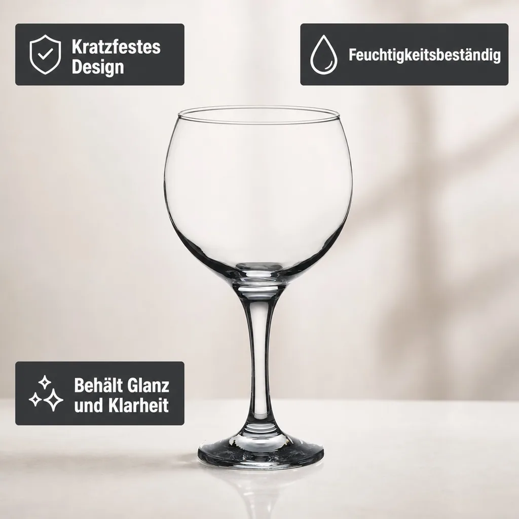 Cocktailgläser, Trinkgläser 6er-Set - Cubata, 630 ml - elegantes Design, spülmaschinenfest, ideal für Cocktails
