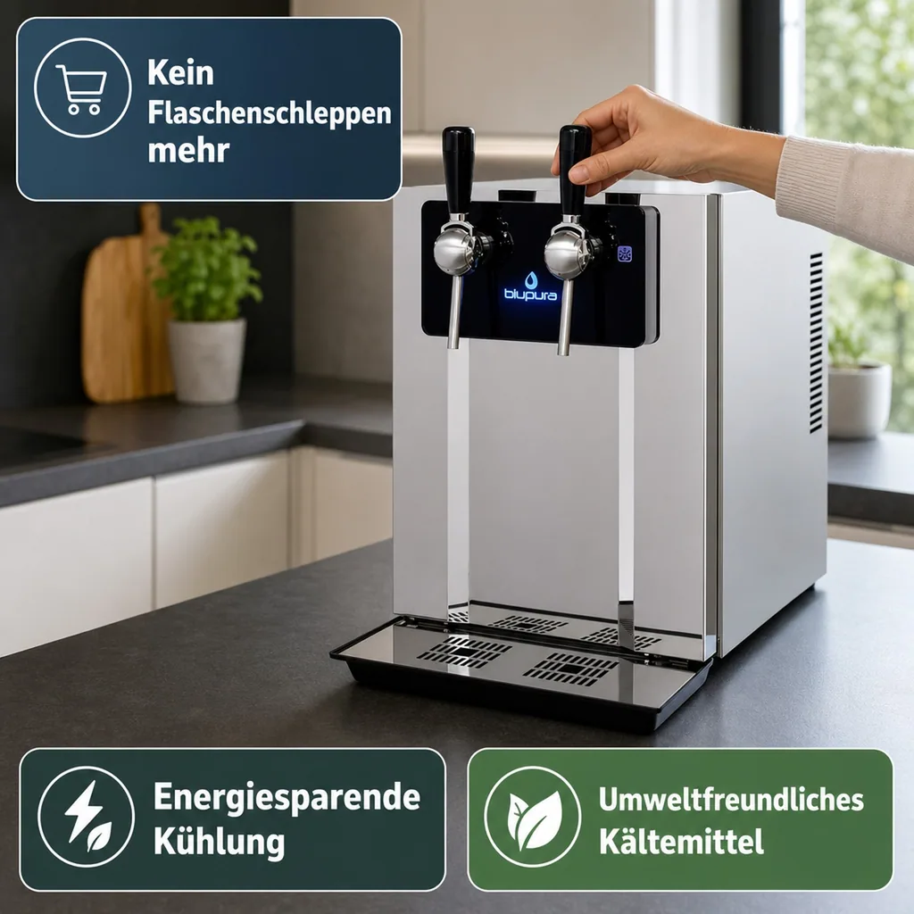 Wassersprudler, Wasserspender, Trinkwassersprudler - Blubar 80, Auftisch