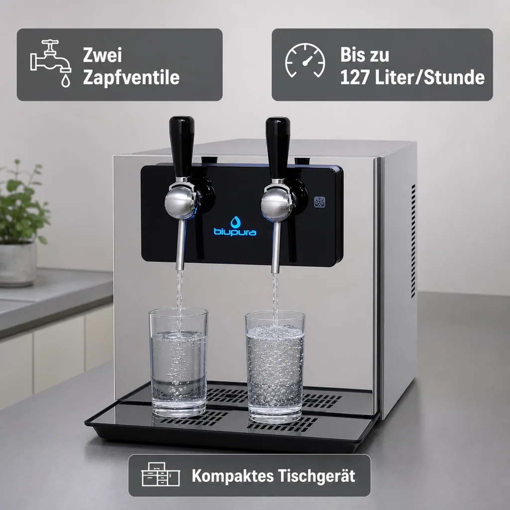 Wassersprudler, Wasserspender, Trinkwassersprudler - Blubar 80, Auftisch