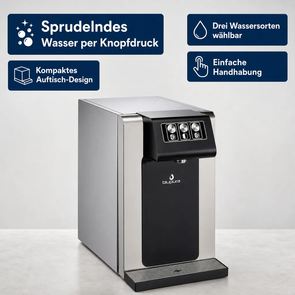 Wassersprudler, Wasserspender, Trinkwassersprudler - Blusoda MIX 30 fizz, Auftisch