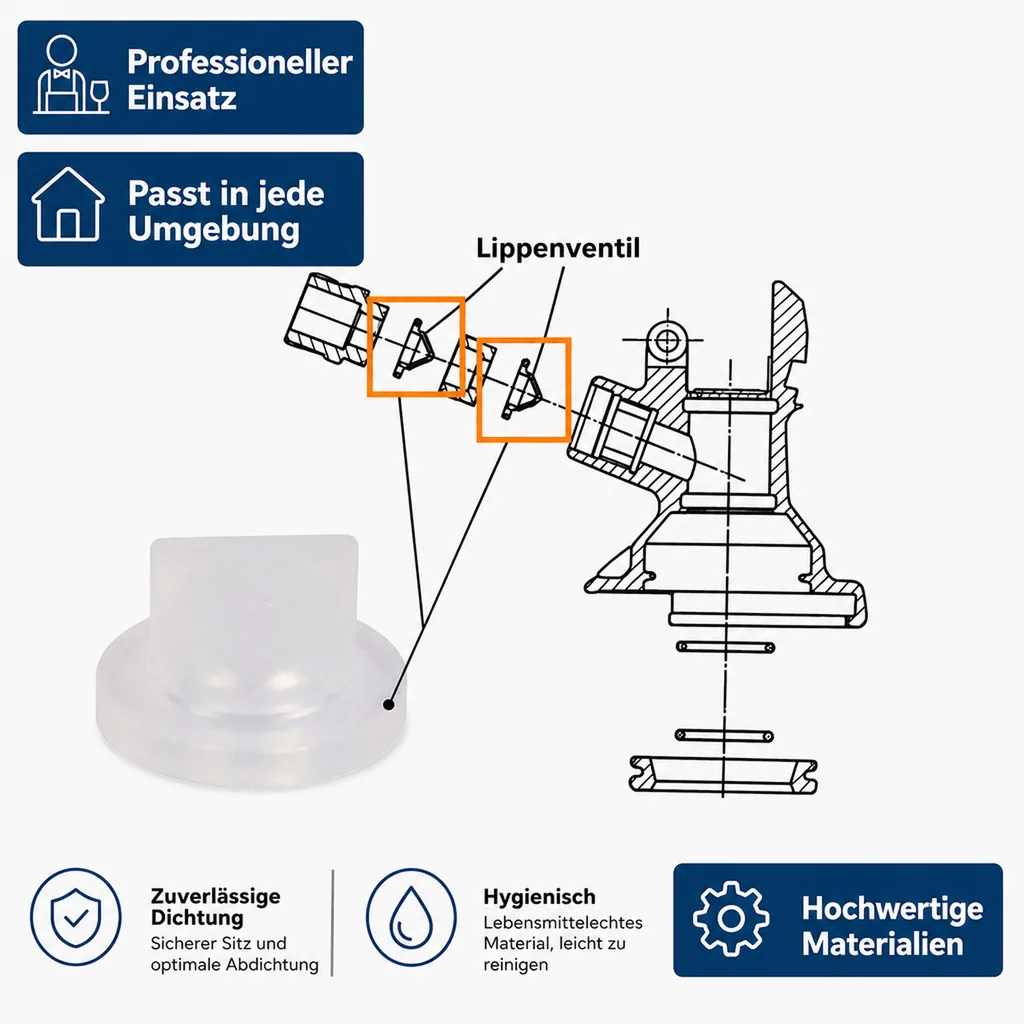 Lippenventil für Keg - Verschluss (Micro Matic), Sicheres & Effizientes Zapfen