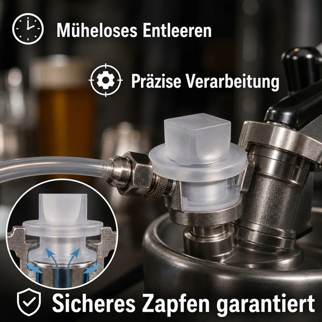 Lippenventil für Keg - Verschluss (Micro Matic), Sicheres & Effizientes Zapfen