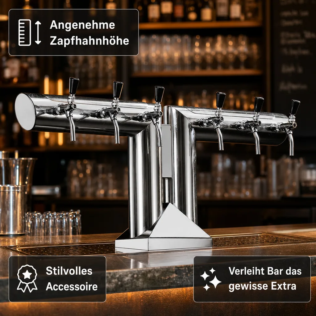 Schanksäule, Bierzapfsäule - Modell „RJ9010“, CNS matt