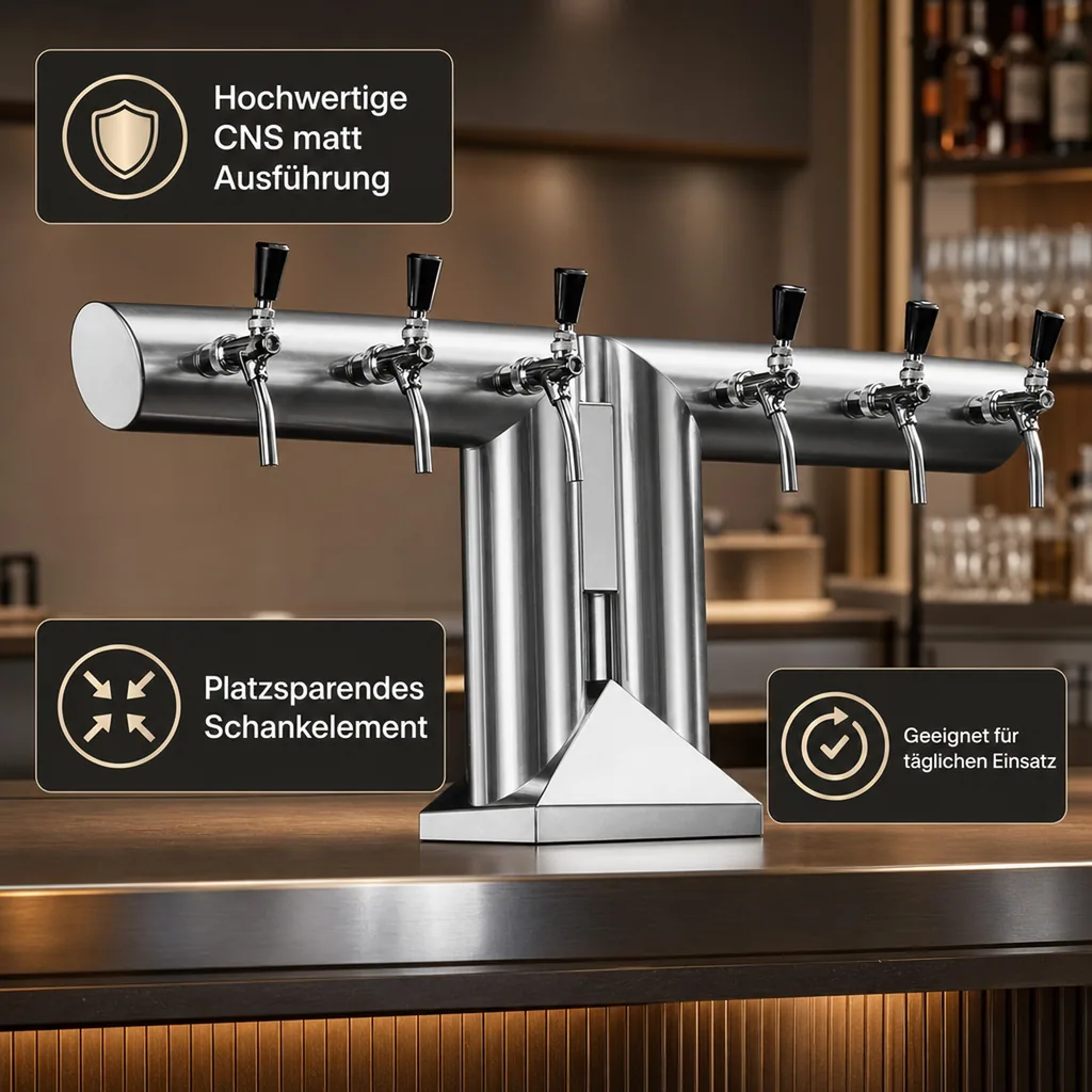 Schanksäule, Bierzapfsäule - Modell „RJ9010“, CNS matt