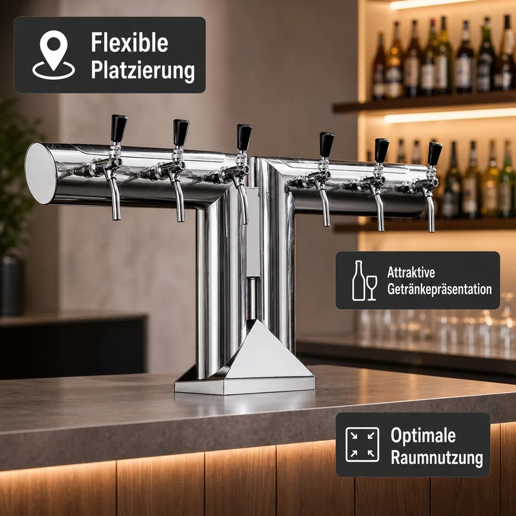 Schanksäule, Bierzapfsäule - Modell „RJ9010“, CNS matt