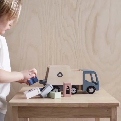 Kids Concept Spielzeug Müllwagen Holz