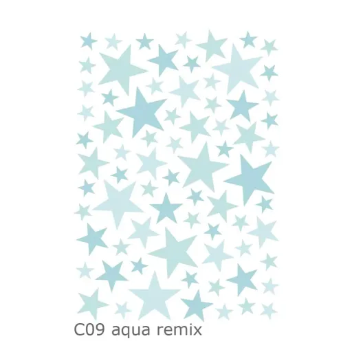 Lilipinso Wandsticker Basics gemischte Sterne, Farbe: deep ocean