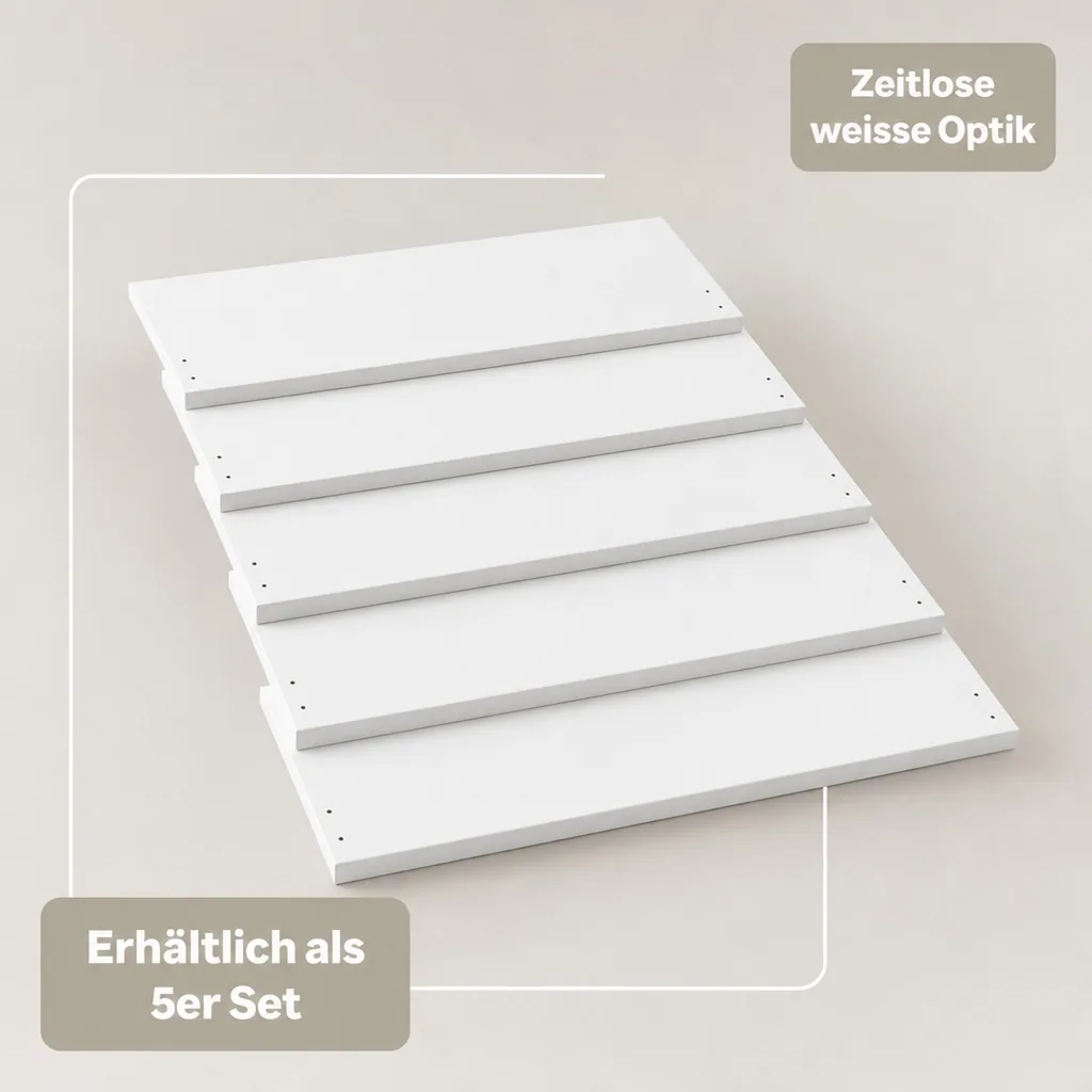 Oliver Furniture Wood Regal extra Einlegeböden, Anzahl: 5 Böden