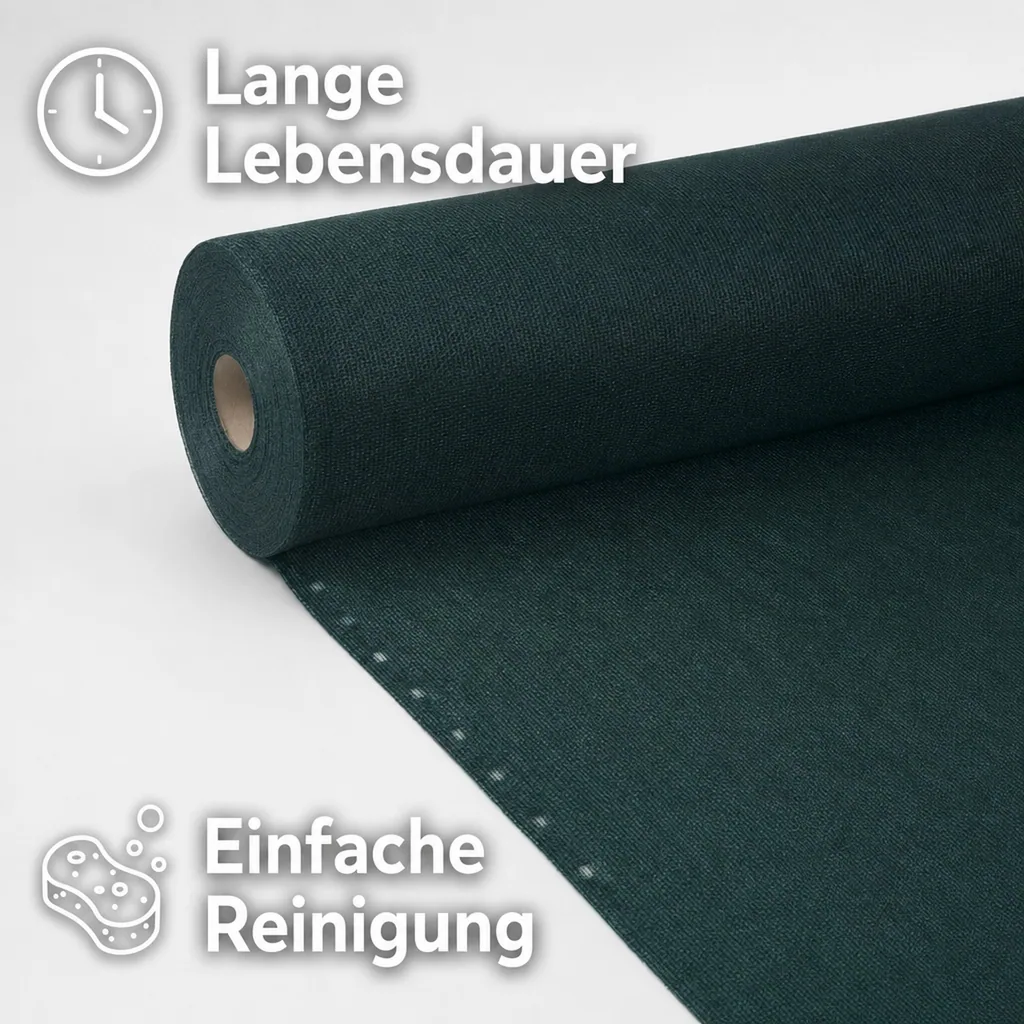Sichtschutznetz, Windschutznetz, Zaunblende, 1,5m Breite, Meterware