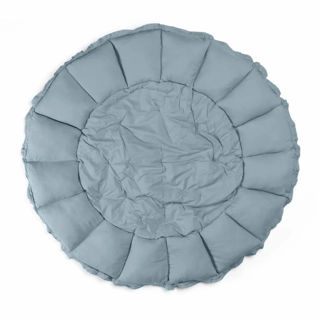 Play&Go Kinderteppich, Spielteppich, Spielmatte - Blühen, Organic, Farbe: Bloom Staubiges Blau