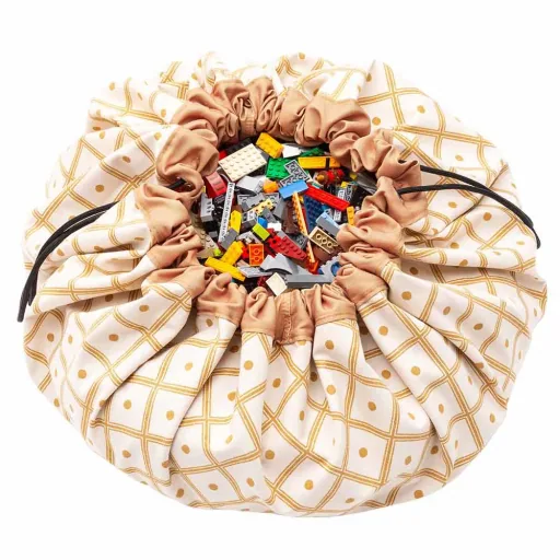 play & go Spielsack Print Rauten Senfgelb