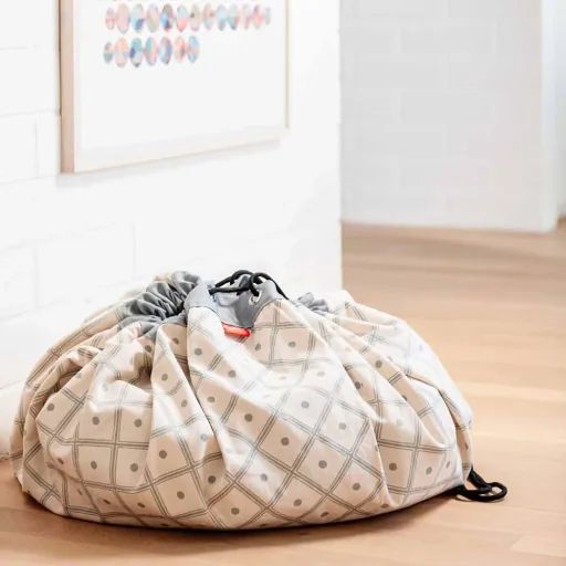 play & go Spielsack Print Rauten grün