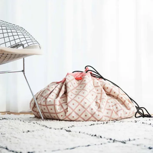 play & go Spielsack Print Rauten koralle