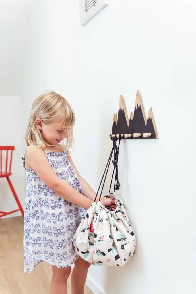 Play&Go Spielzeugsack, Spielzeugkorb, Spielzeug aufbewahrungstasche - Mini, Farbe: Supergirl