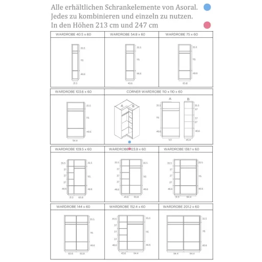 Muba Bespoke Schubkasten Modul für Schränke