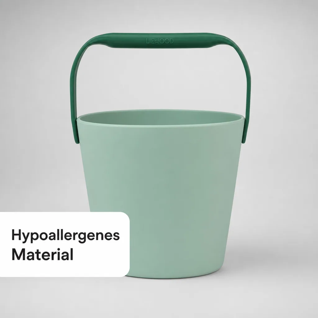 Liewood Silikon Eimer Kinder - Moira, Farbe: Peppermint / Garden green