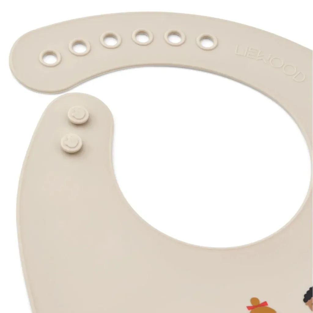 Liewood Silikon Lätzchen 2er pack - Tilda, Farbe: Kids Sandy
