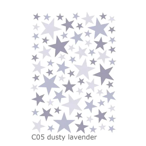 Lilipinso Wandsticker Basics gemischte Sterne, Farbe: gentle sky