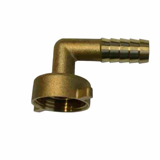 Schlauchverschraubung Messing, 3/4 Zoll Winkel, 13 mm Schlauchanschluss