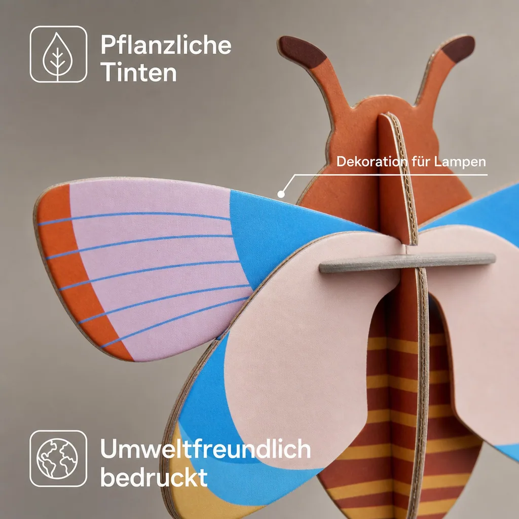 Studio ROOF Ornament, Bastel-Set, 3D Wandobjekt - Hummel