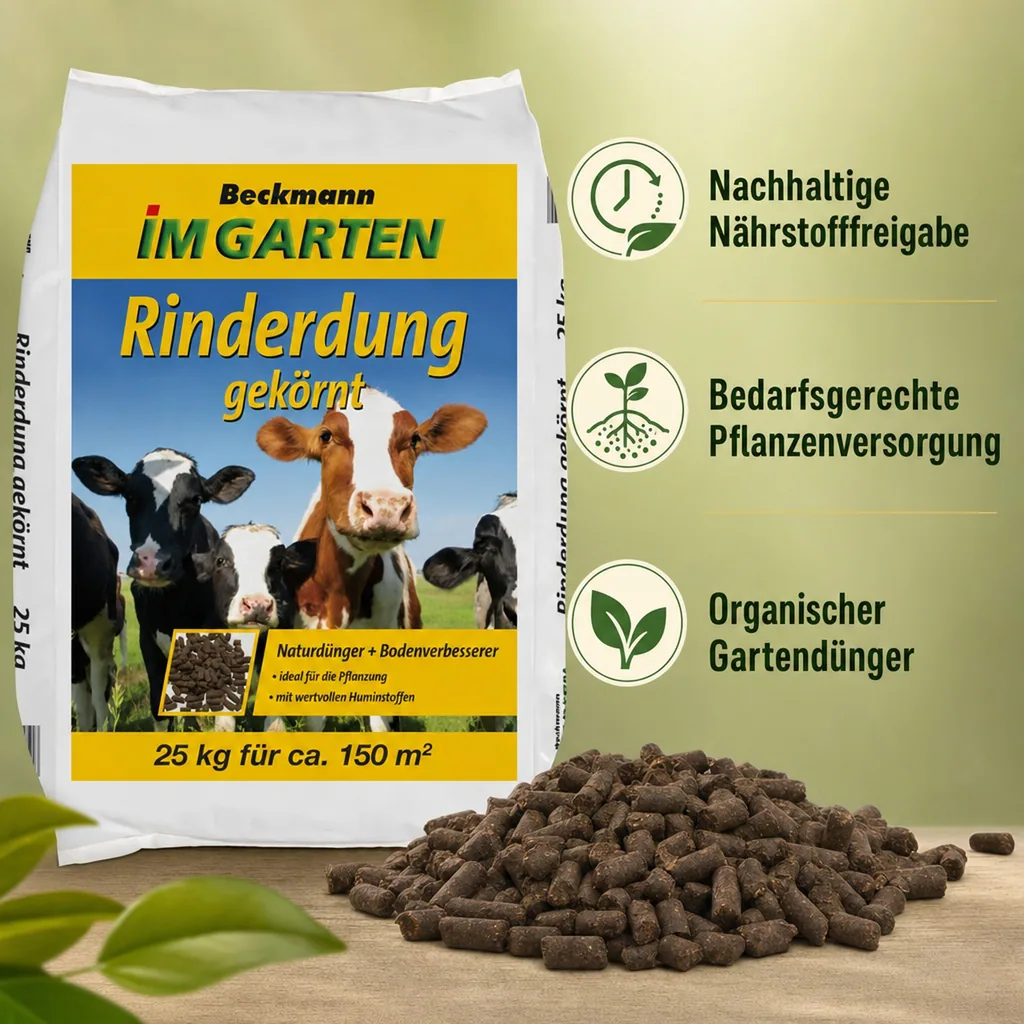 Rinderdung gekörnt 25 Kg BIO Anbau geeignet