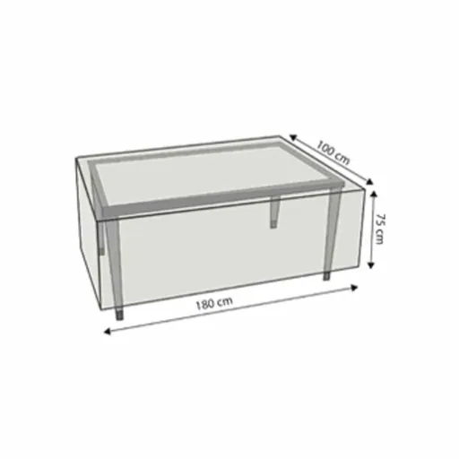 Gartenmöbel Abdeckung Rechteckig Transparent, Tisch Schutzhülle 180x100x75cm