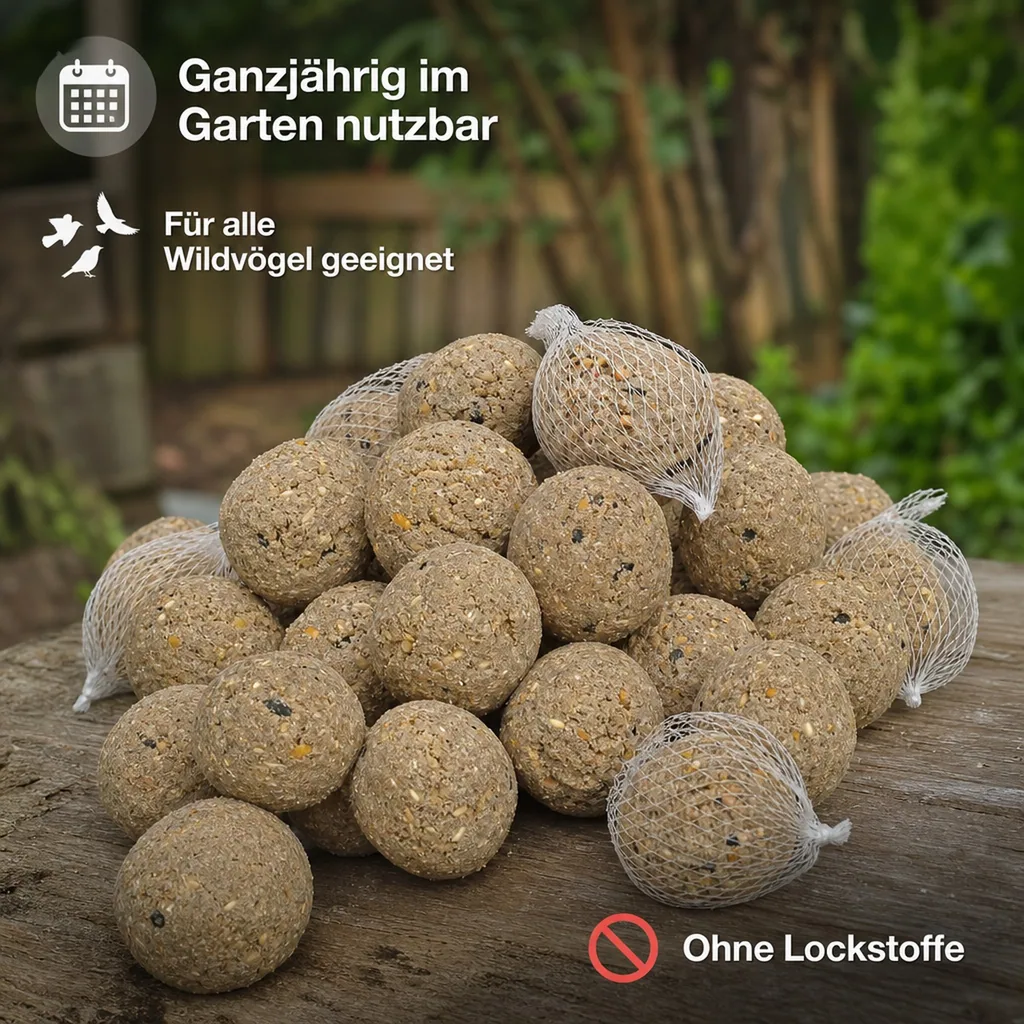 Meisenknödel 100 x ca.90 Gramm mit Netz