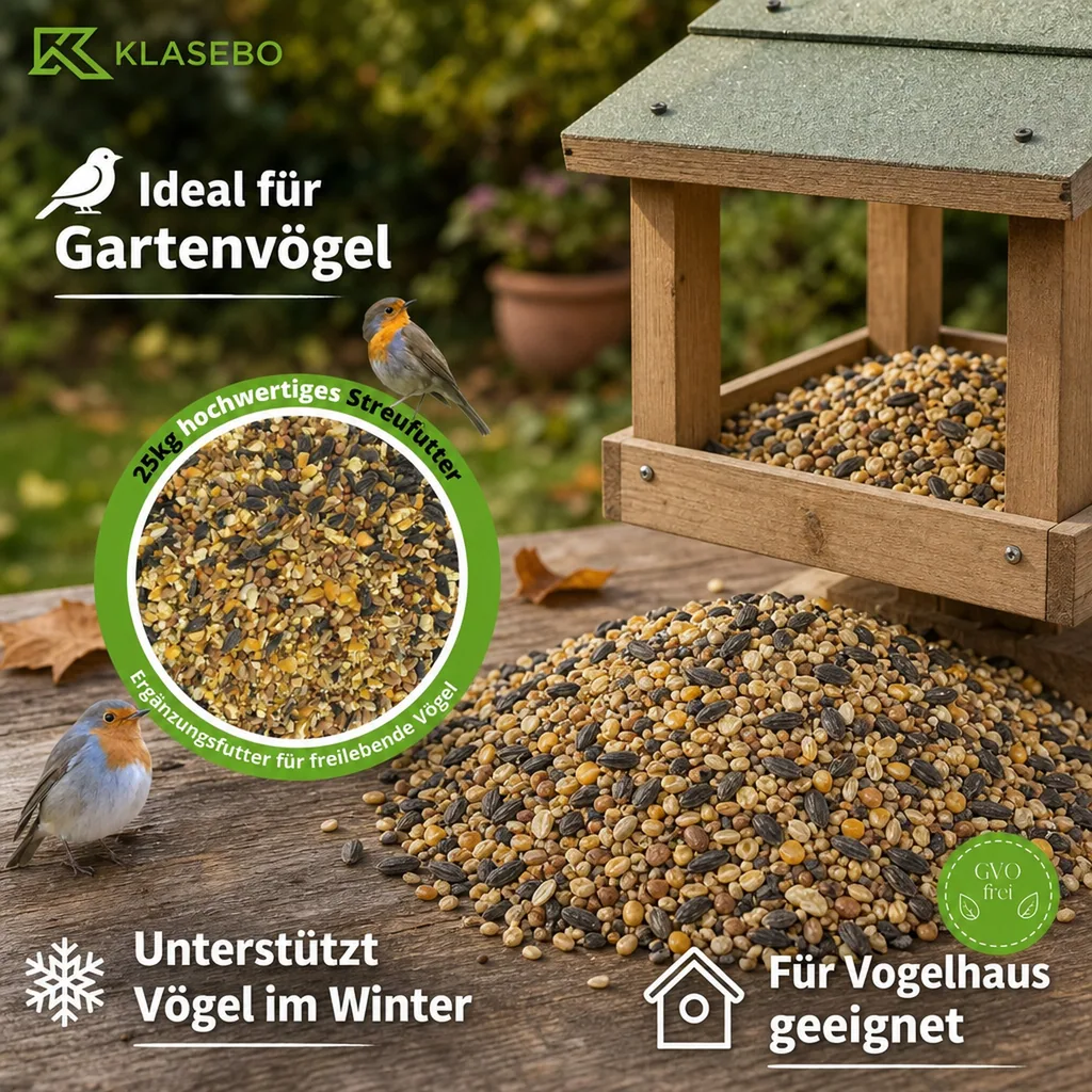 Vogelfutter Streufutter 25kg - Wildvogelfutter