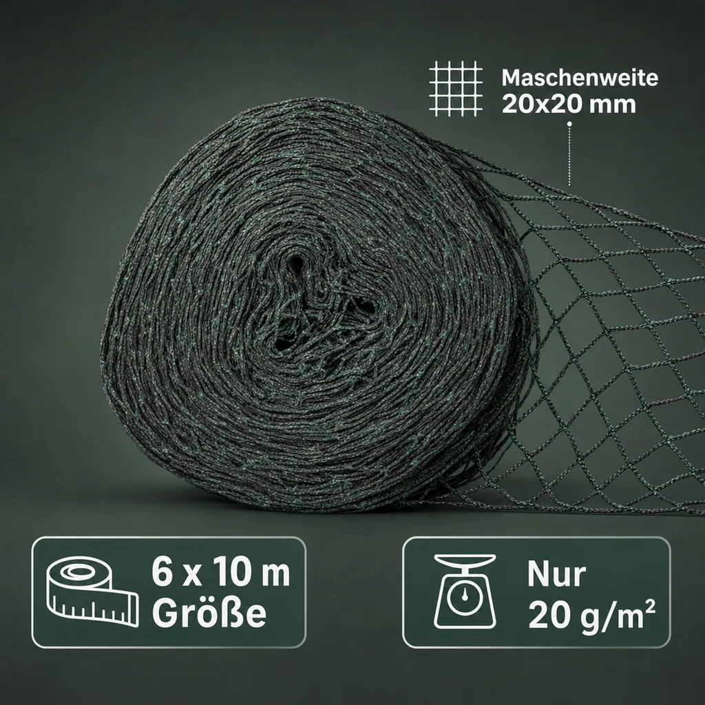 Teichschutznetz 6 m x 10 m (60m²)