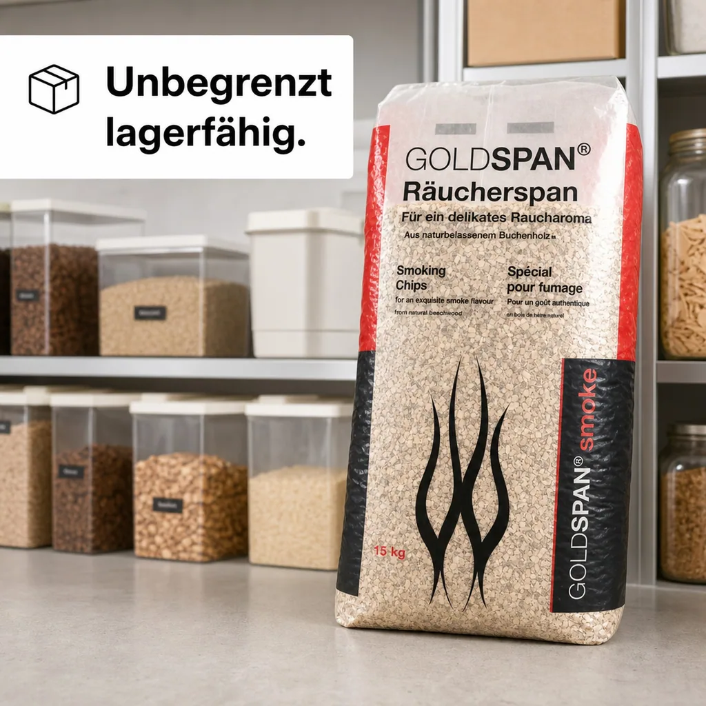 15 kg Räucherspäne Goldspan B 5/10 0,4-1,0 mm