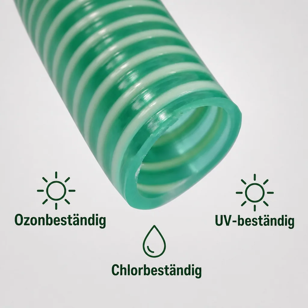Druckschlauch 25mm, Saug Druckschlauch 1m, flexibel