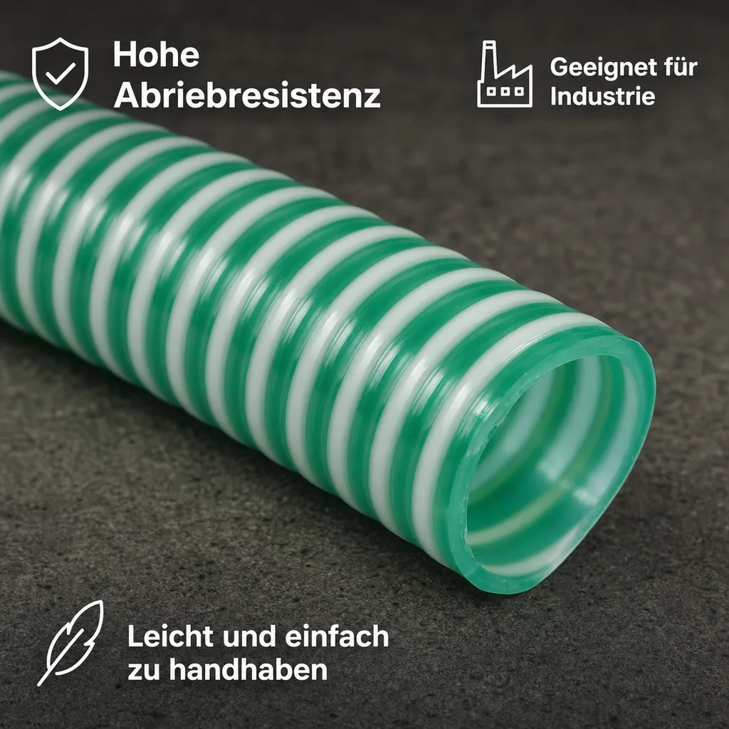 Druckschlauch 25mm, Saug Druckschlauch 1m, flexibel