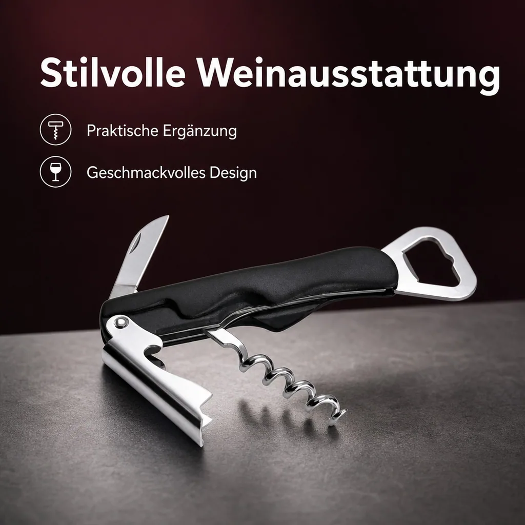 Kellnermesser, Sommeliermesser, verchromt, 13,5 cm