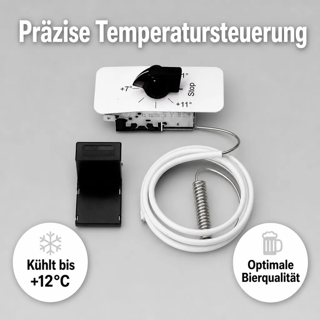 Thermostat mit Fühler, Eis bis +12°C