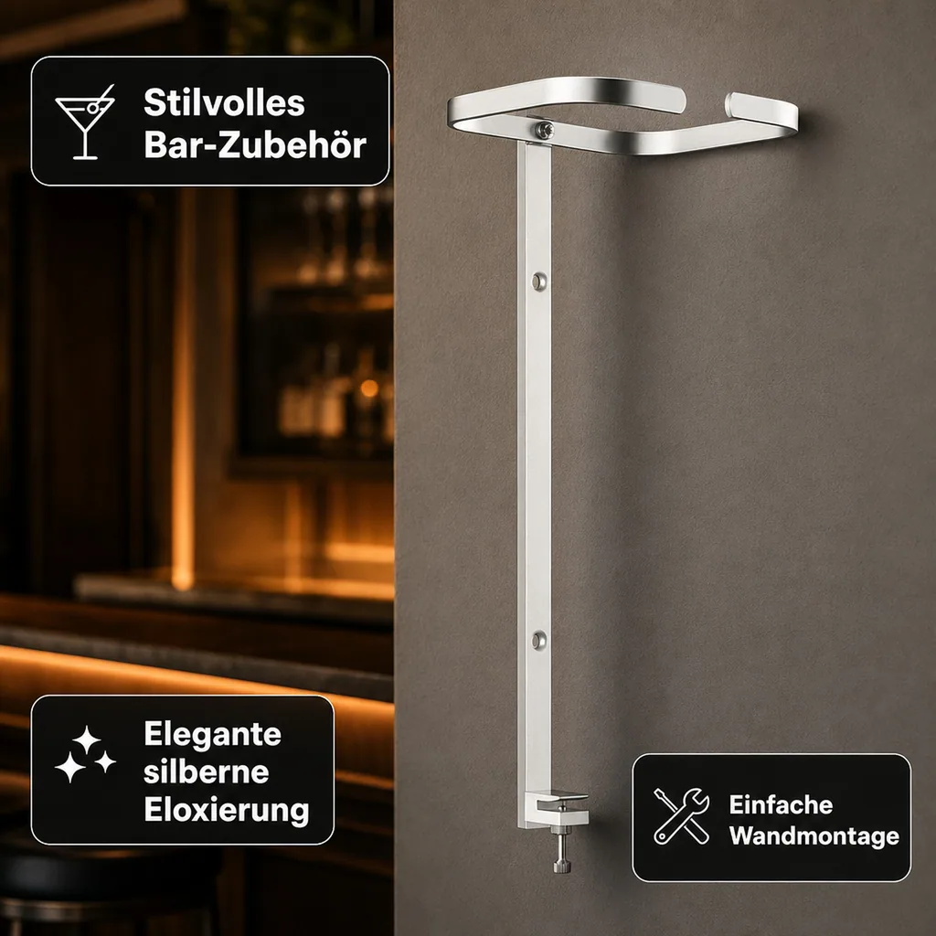JACK DANIEL'S Flaschenhalter, Flaschen Wandhalterung, Wandhalter für 3 Liter Flasch