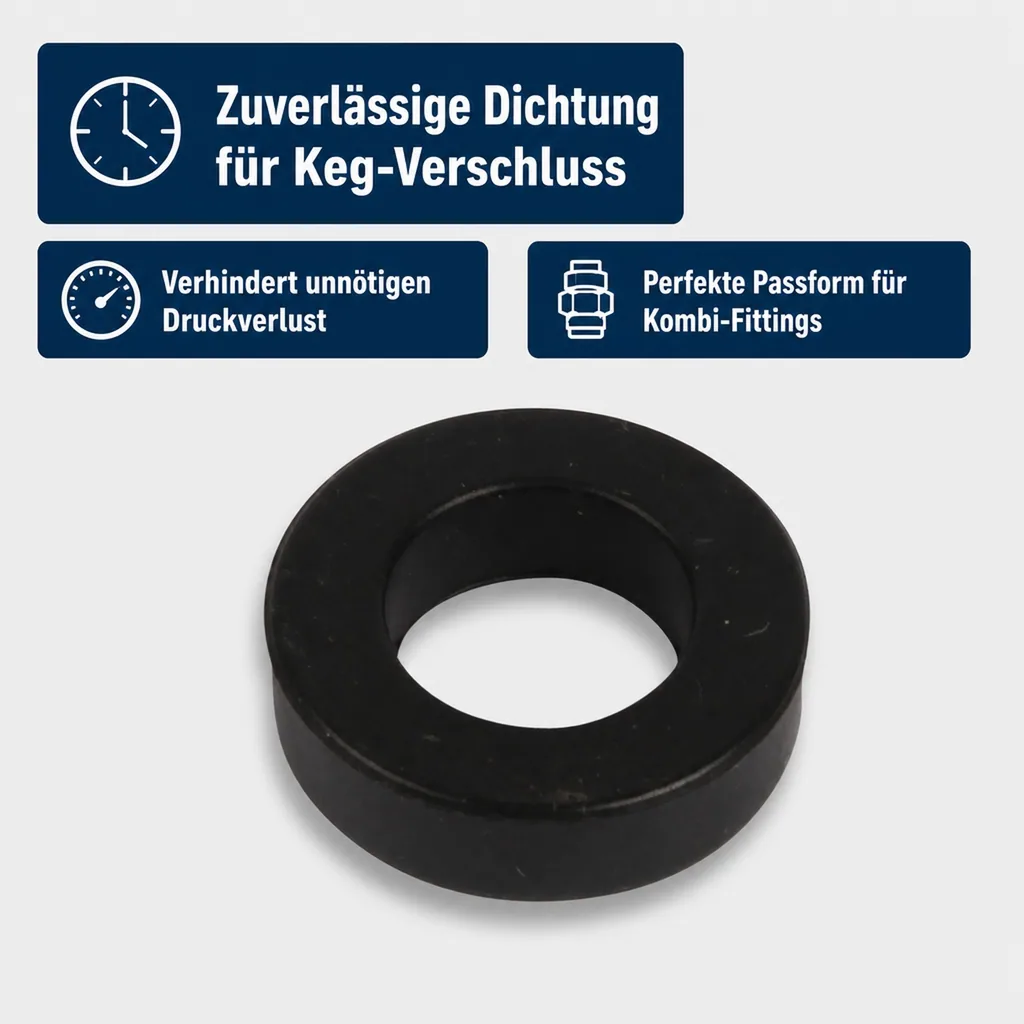 Dichtung am Stößel für Keg - Verschluss (Kombi-Fitting) (Micro Matic und Hiwi)
