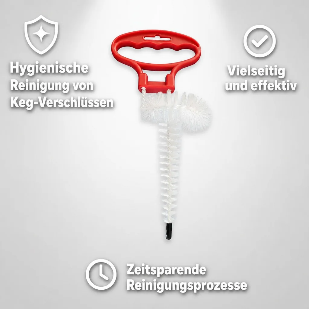Reinigungsbürste, Putzbürste für Keg - Zapfköpfe, Flach und Kombi