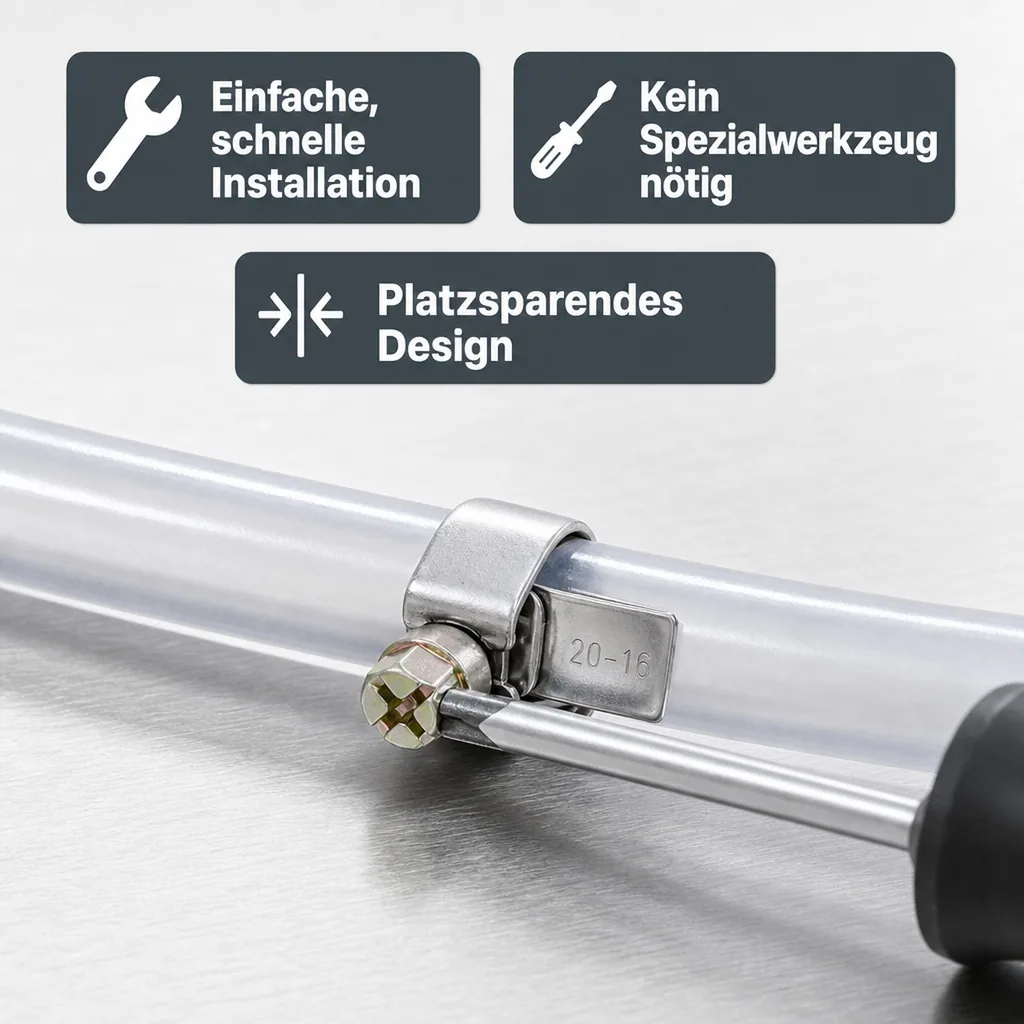Schneckengewindeschelle für 7mm Schläuche