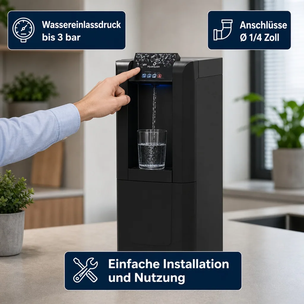 Wassersprudler, Wasserspender, Trinkwassersprudler - Hydrazon 15 fizz