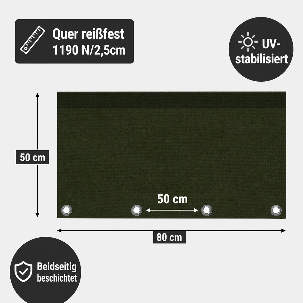 Abdeckplane 210g/m², 2,5 x 10m grün (25m²), wasserdicht, reißfest